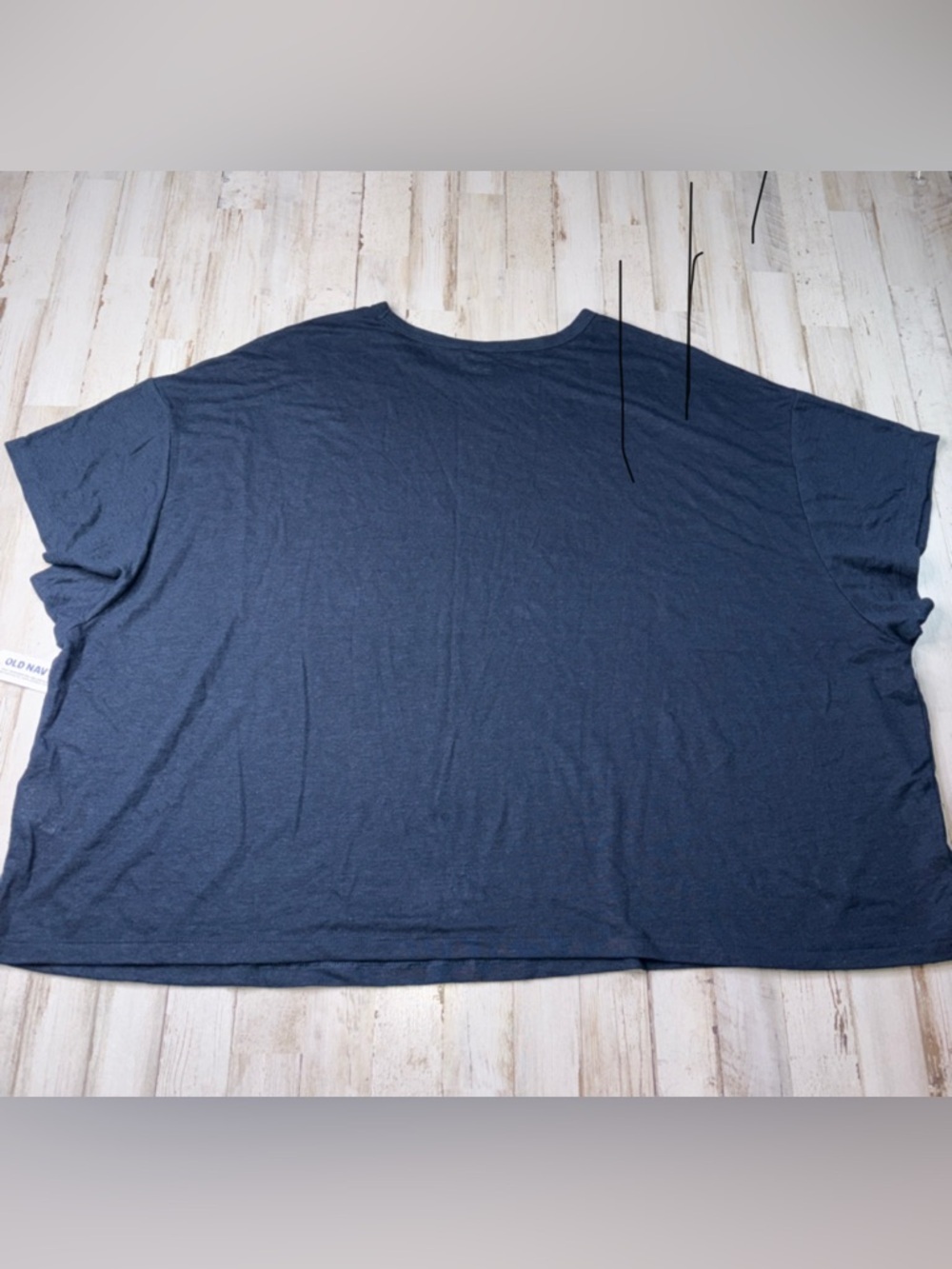 Old Navy Elbow Oversized Linen Blend T-shirt Size 4X NWT! - Picture 7 of 12